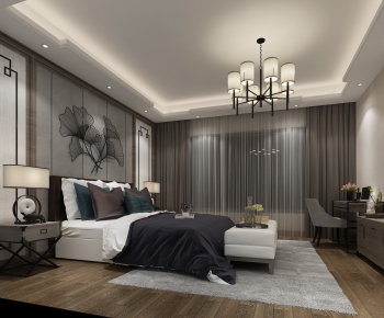 New Chinese Style Bedroom-ID:757591016