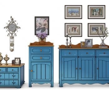 Mediterranean Style Decorative Cabinet-ID:115170009