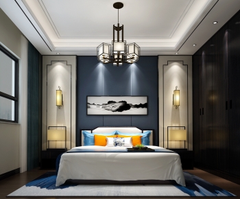 New Chinese Style Bedroom-ID:941031939