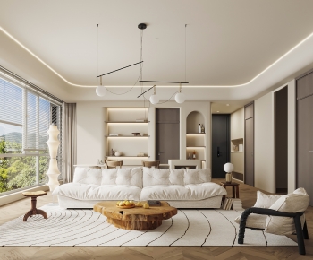 Wabi-sabi Style A Living Room-ID:382163051