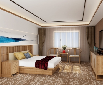 New Chinese Style Bedroom-ID:766726021