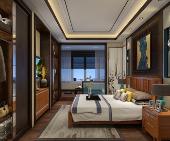 New Chinese Style Bedroom-ID:193996918