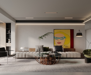 Modern A Living Room-ID:282239929