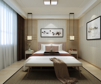 New Chinese Style Bedroom-ID:949970016