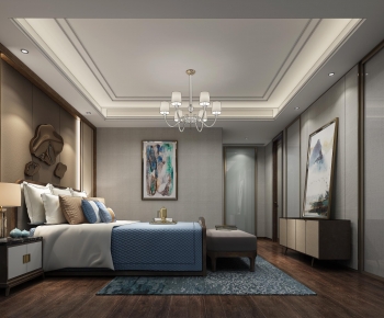 New Chinese Style Bedroom-ID:456130034