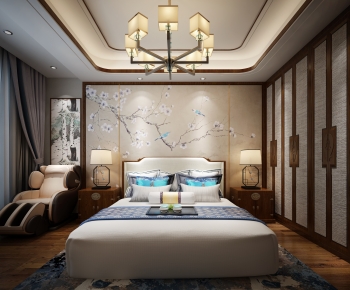 New Chinese Style Bedroom-ID:147149092