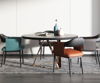 Modern Dining Table And Chairs-ID:937397004