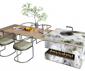Modern Dining Table And Chairs-ID:131627082
