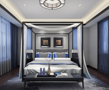 New Chinese Style Bedroom-ID:579952006