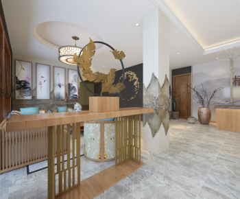 New Chinese Style Lobby Hall-ID:526904117