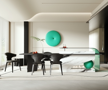 Modern Wabi-sabi Style Dining Room-ID:207417963