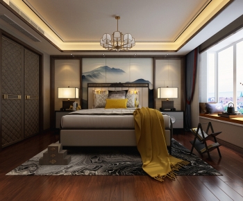 New Chinese Style Bedroom-ID:326512104