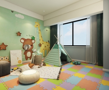 Modern Children's Room Activity Room-ID:626008995