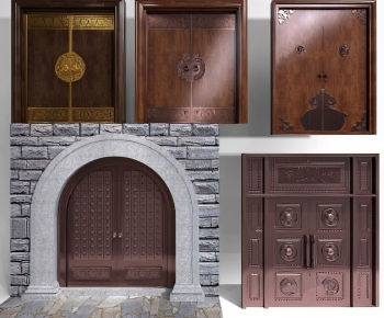 Chinese Style Double Door-ID:410954954