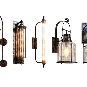 Industrial Style Wall Lamp-ID:883963114
