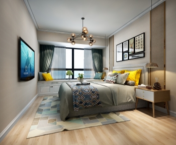 Nordic Style Bedroom-ID:401287081