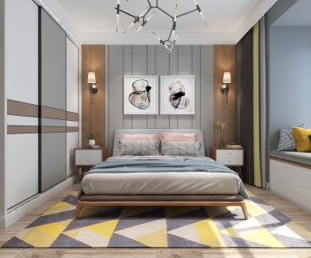 Nordic Style Bedroom-ID:706398018