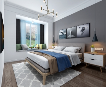 Nordic Style Bedroom-ID:398087029