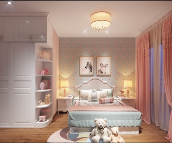 Simple European Style Girl's Room Daughter's Room-ID:463352923
