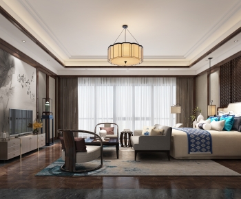 New Chinese Style Bedroom-ID:194922925