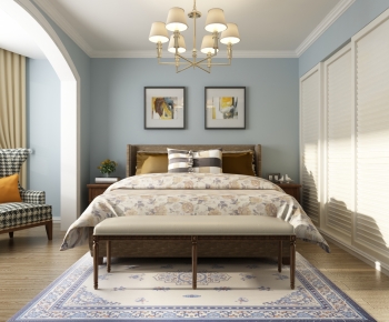 American Style Bedroom-ID:191720969