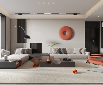 Modern A Living Room-ID:885977037