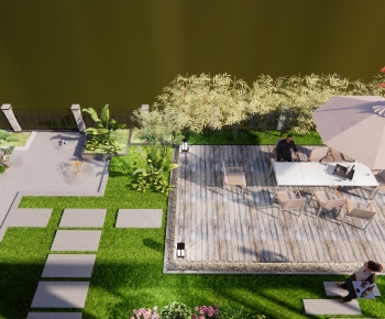 Modern New Chinese Style Courtyard/landscape-ID:202985057