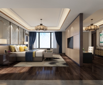 New Chinese Style Bedroom-ID:284265047