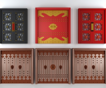 Chinese Style Door-ID:615708883