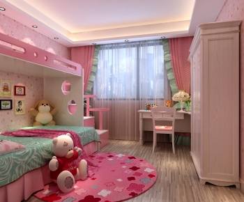 Simple European Style Girl's Room Daughter's Room-ID:746175053