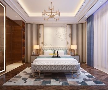 New Chinese Style Bedroom-ID:253308065