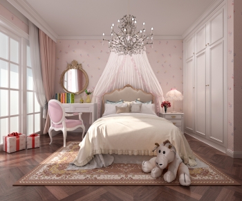 Simple European Style Girl's Room Daughter's Room-ID:771255979