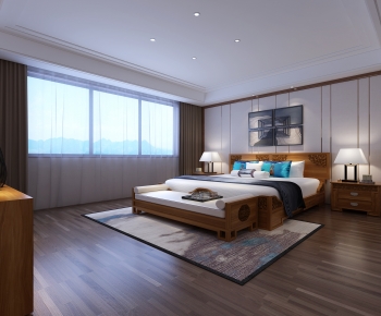 New Chinese Style Bedroom-ID:937248951