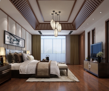 New Chinese Style Bedroom-ID:770708081