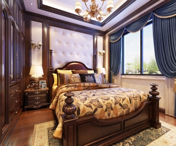 American Style Bedroom-ID:863245013