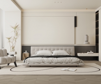 Modern Wabi-sabi Style Bedroom-ID:131171944