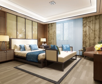 New Chinese Style Bedroom-ID:991492996