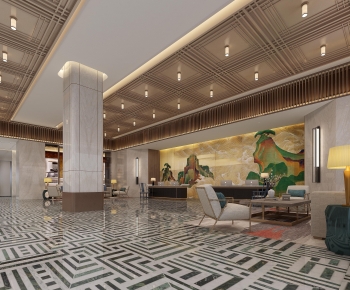 New Chinese Style Lobby Hall-ID:952585944