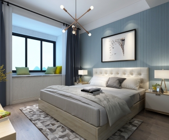 Nordic Style Bedroom-ID:373929983