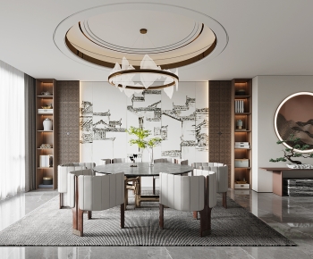 New Chinese Style Dining Room-ID:773711923