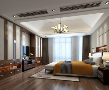 New Chinese Style Bedroom-ID:803473005