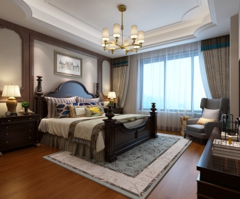 American Style Bedroom-ID:674568892