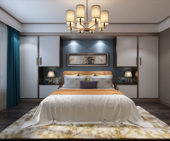 New Chinese Style Bedroom-ID:727736006