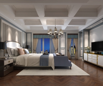 New Chinese Style Bedroom-ID:117824082