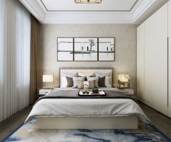 New Chinese Style Bedroom-ID:888164041