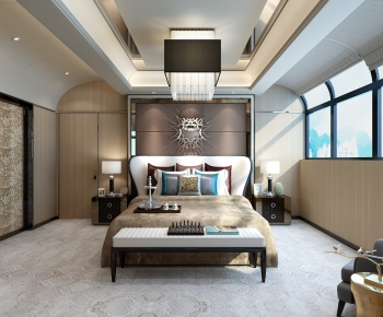 New Chinese Style Bedroom-ID:784034972