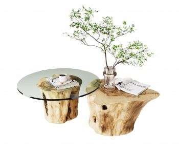 Wabi-sabi Style Coffee Table-ID:742176069