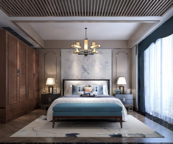 New Chinese Style Bedroom-ID:179994116