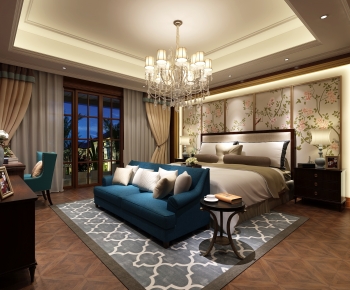 New Chinese Style Bedroom-ID:576977975