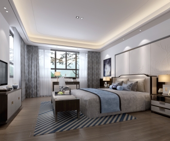 New Chinese Style Bedroom-ID:559294944